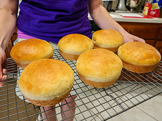 The buns are light and puffy!